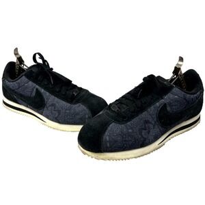 Nike Cortez Basic Premium QS Day of the Dead Mens Size 9.5 Running Shoes Black
